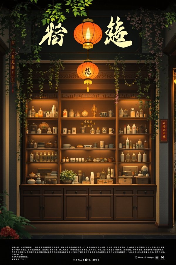 南国医馆剧集封面——传统中医馆内景